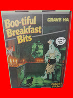 Book cover of 'Boo-tiful Breakfast Bits' with a ghostly figure and text on a dark background.