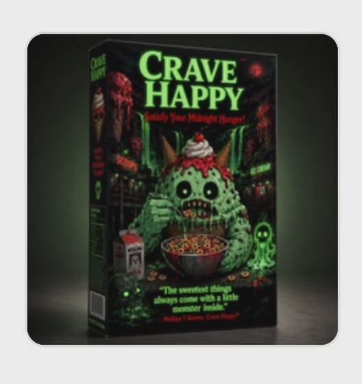 Monster ice cream splashing out cereal